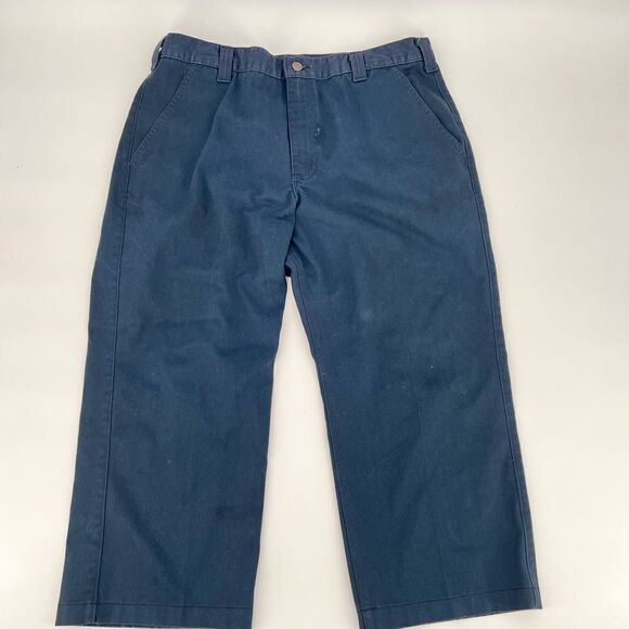Mens Carhartt blue work pants size38 x 28 short - Picture 1 of 5
